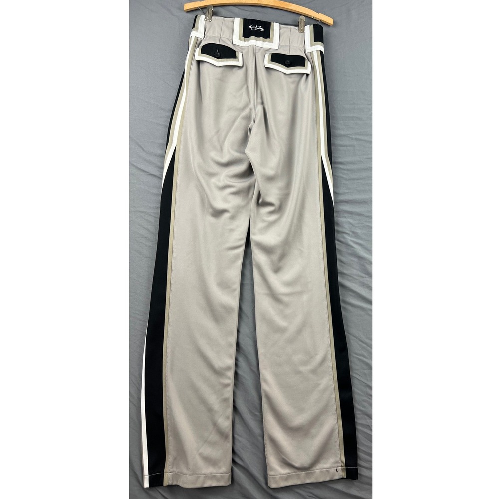 Boombah Baseball Pants Mens 28 Grey Black White Good Striped Athletic Uniform - Picture 3 of 9